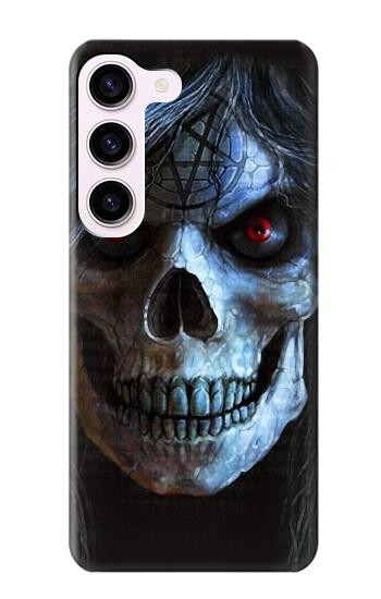 S2585 Mal mort Crâne Pentacle Etui Coque Housse pour Samsung Galaxy S23
